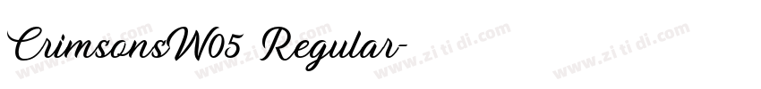 CrimsonsW05 Regular字体转换 CrimsonsW05 Regular字体转换